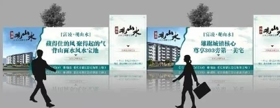 芮城错落形地产围挡